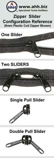 Build-a-Zipper&trade; YKK&reg; 8mm Plastic Coil - NO End Stops is available in these colors