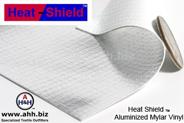 Heat Shield&trade; Aluminized Mylar Thermal Reflective Vinyl 18 oz. - Has an Insulating R value of 0.770, also good for photographic reflectors